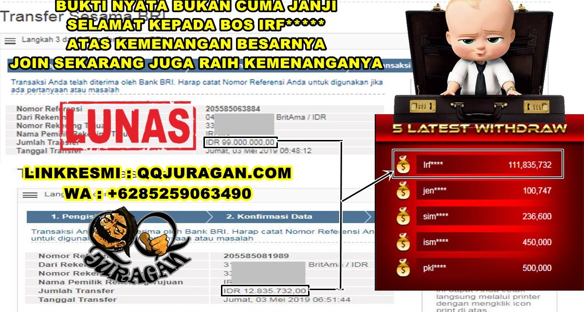 ﻿BUKTI WITHDRAW JURAGANQQ