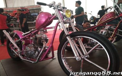 Motor Chopper Pink Metalik Demi Istri