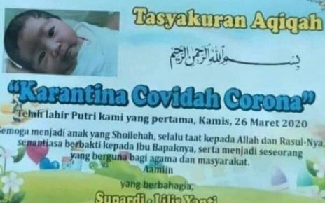 Karantina Covidah Corona, Nama Bayi Baru Lahir Jadi Viral