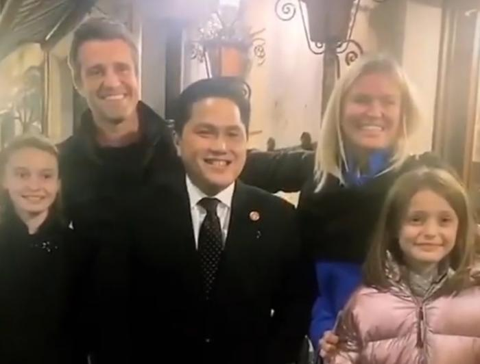 Momen Erick Thohir Bertemu Interisti