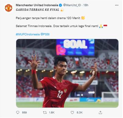 Timnas Indonesia ke Final Piala AFF 2020, Manchester United Kena Hujat