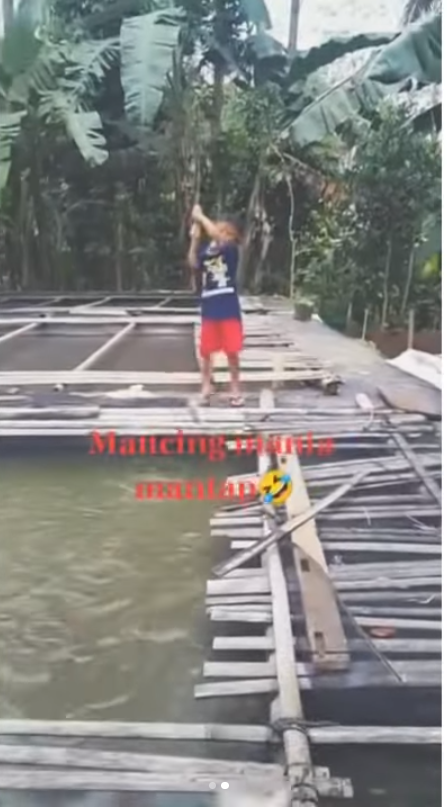 Bocah Mancing di Kolam Endingnya Bikin Nyesek