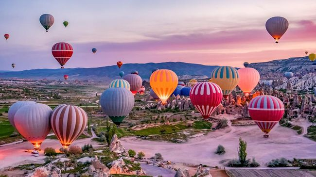 Objek Wisata Hits Balon Udara di Cappadocia